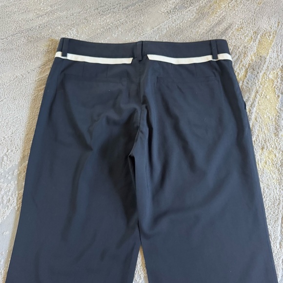 Helmut Lang trousers black dress pants 100% wool wide straight leg size 6 - Picture 8 of 10